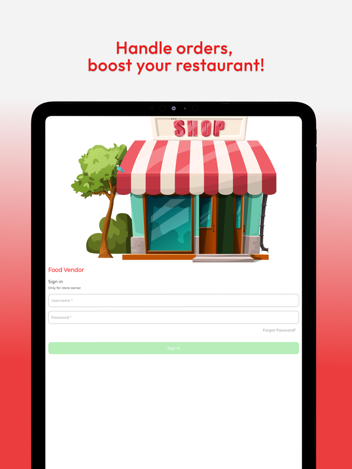 Food Hub  Food Vendor