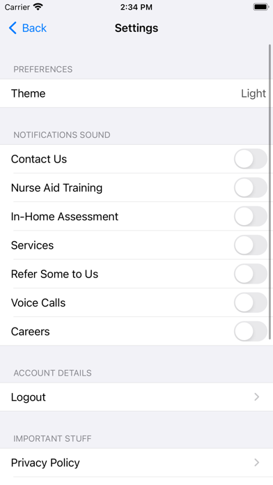 Aging Care Screenshot