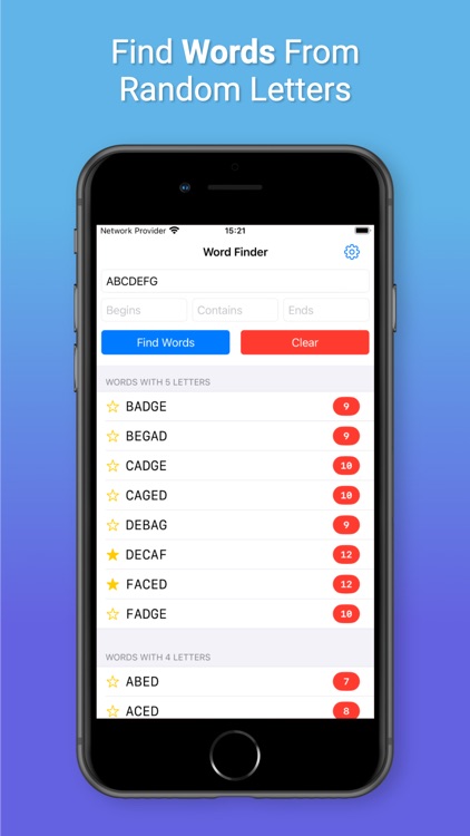 Word Finding Machine