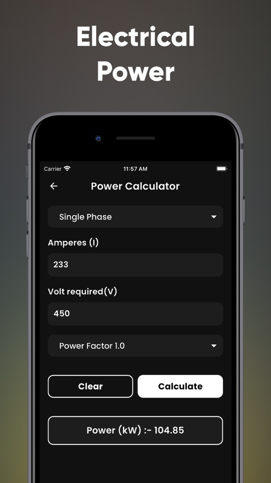 #4. Electrical Power Calculator (iOS) 由: Kantaben Gorasiya