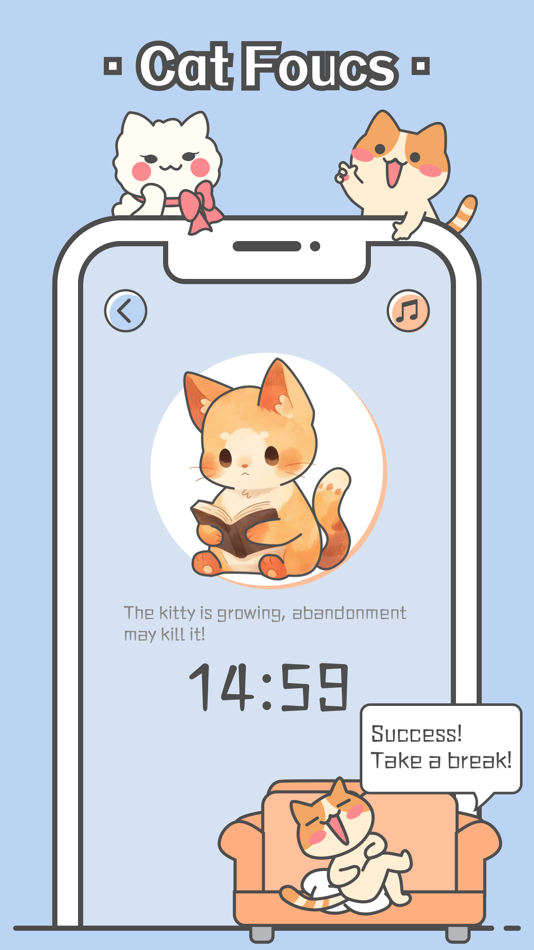 #3. Focus Cat - Pomodoro Timer (iOS) 게시자: Magic Goose