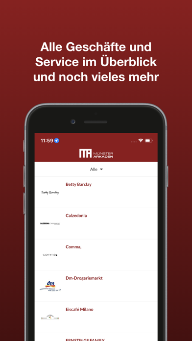 Münster Arkaden APP Screenshot