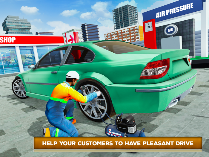 Gas Service Station Simulator
