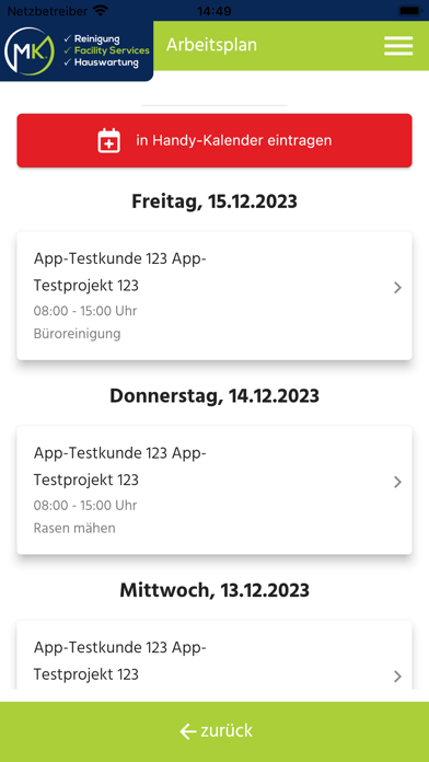 Screenshot #3 pour CheckIn@MKFS