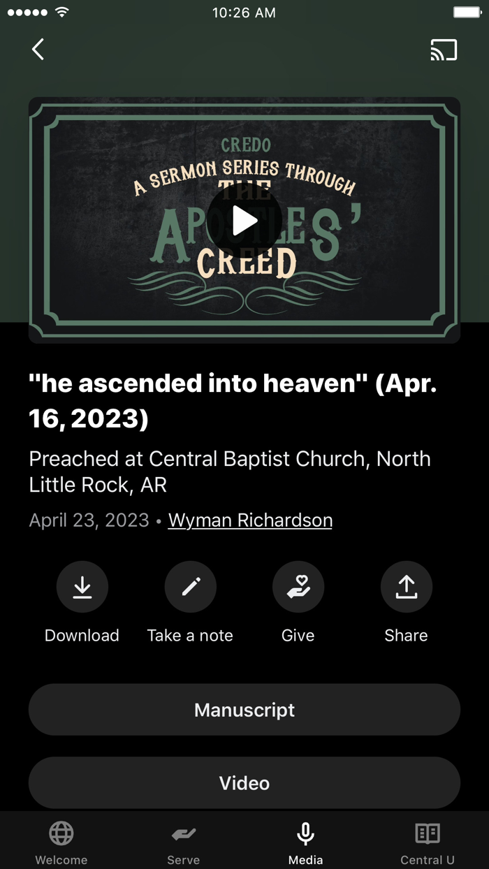 Central Baptist Church NLR AR