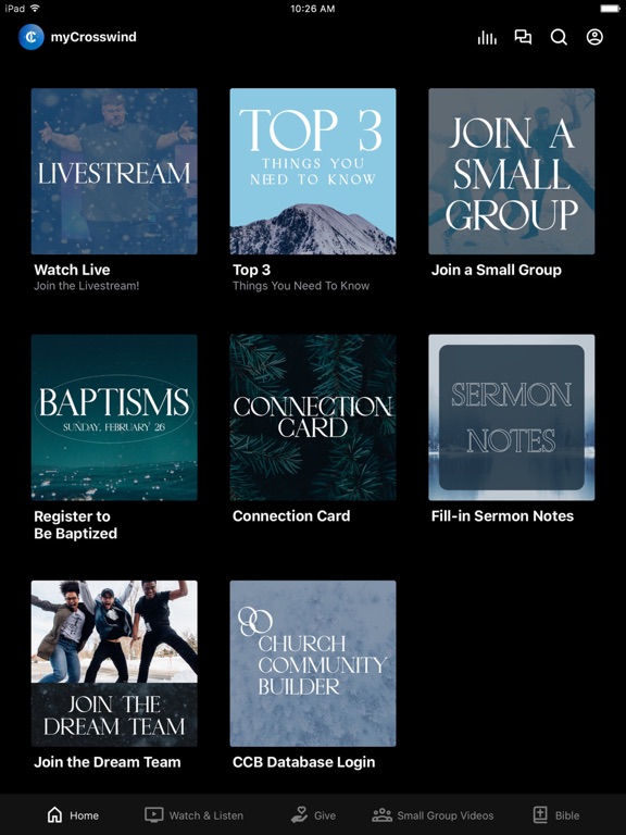 myCrosswind iPad screenshot 1 - Lifestyle app