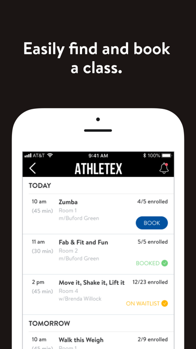 Athletex Clubs Screenshot