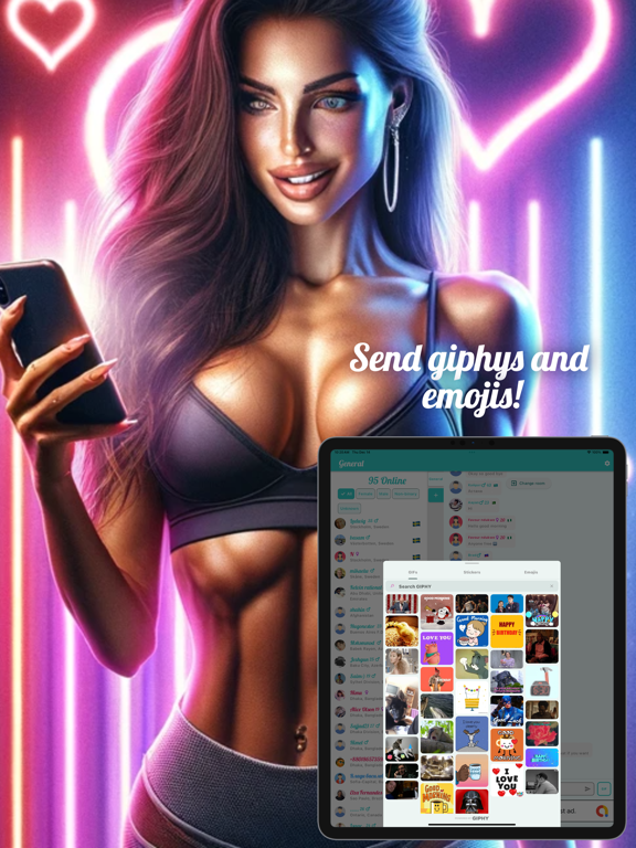 Kvitter Chat Rooms iPad screenshot 7 - Social Networking app