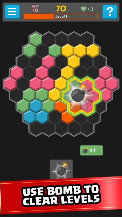Screenshot #3 pour Block Buster: Hex and Square