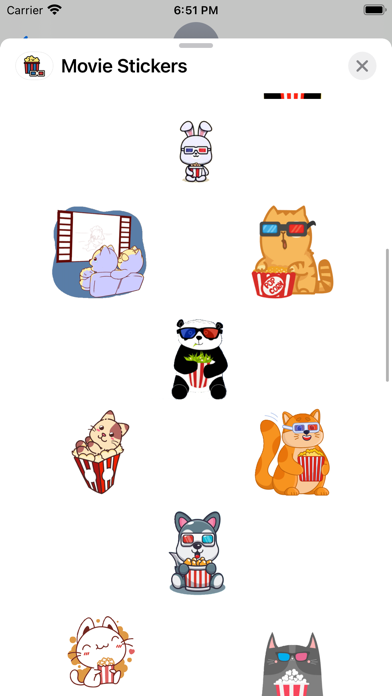 Screenshot #2 pour Movie Stickers