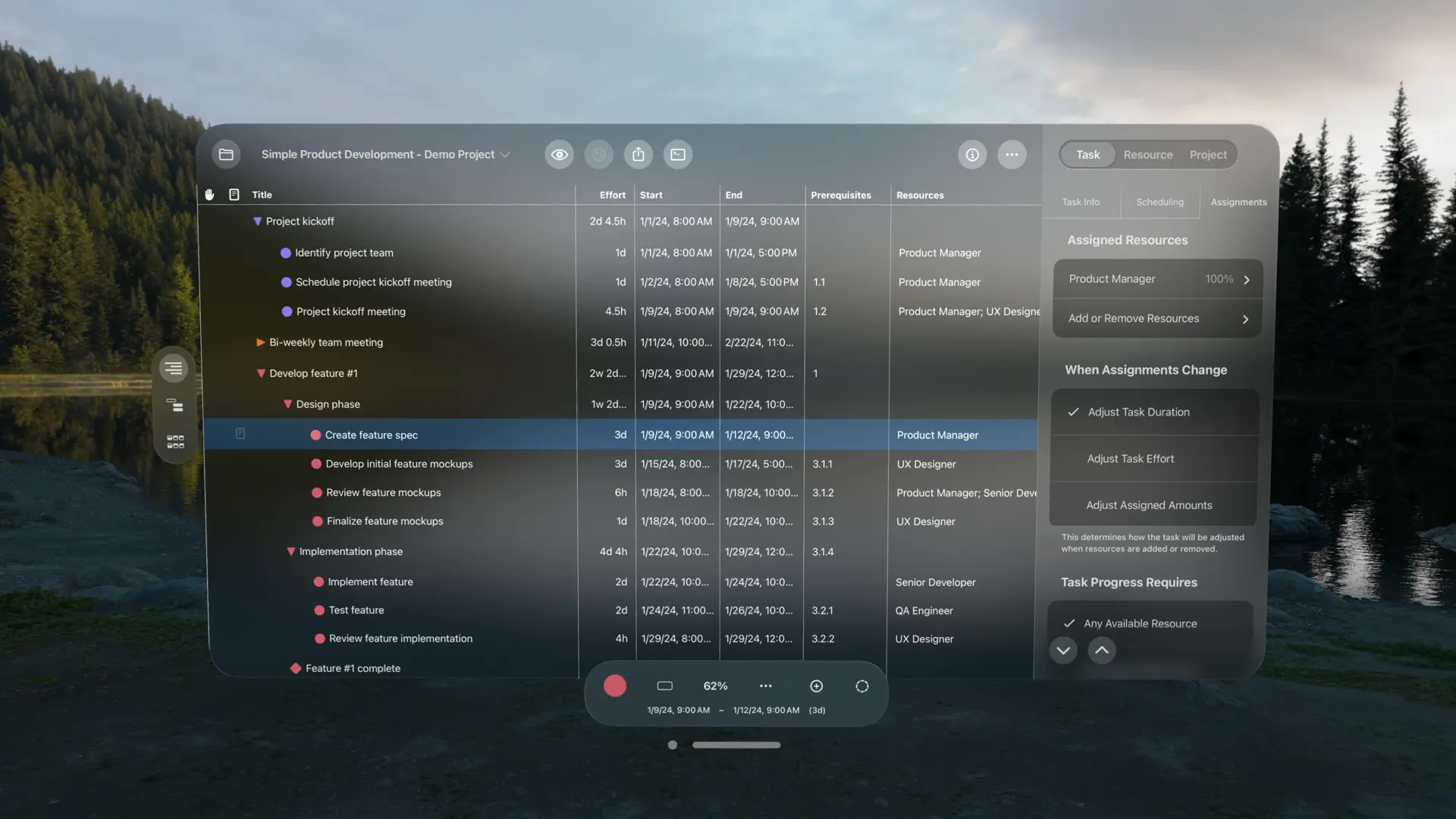 OmniPlan 4 screenshot 2