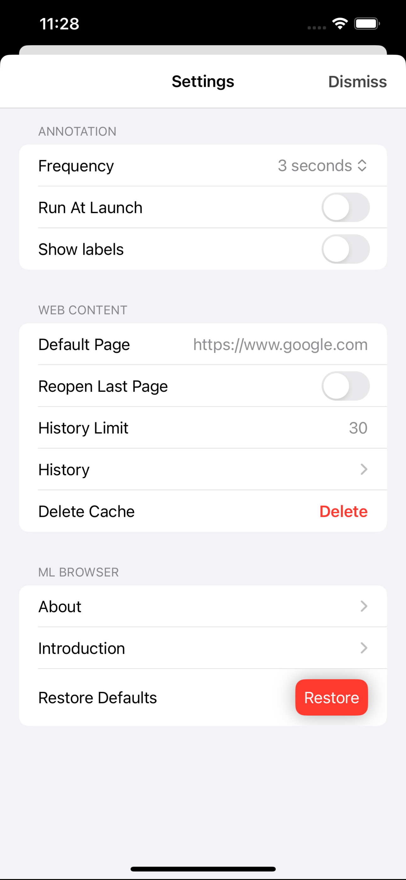 ML Browser