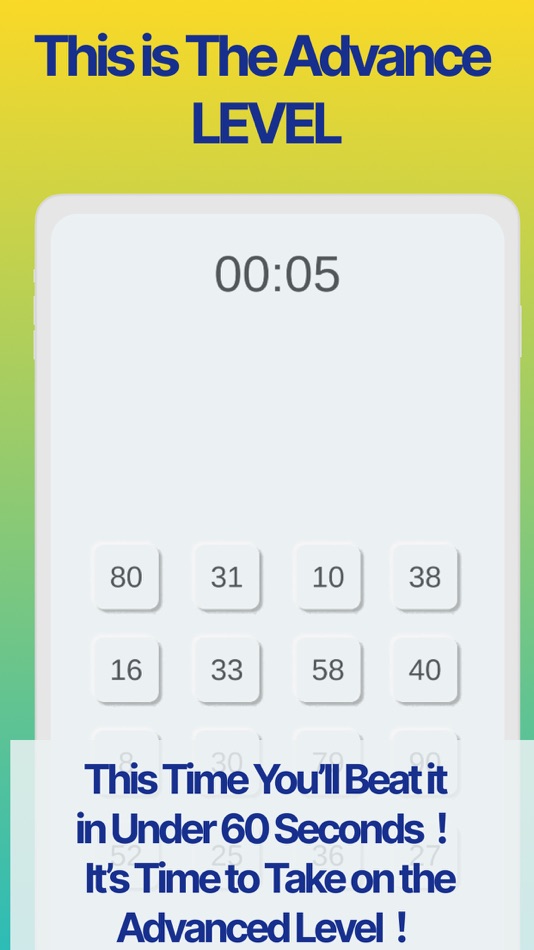 #4. Tap Da Numbers Speed Test Game (iOS) 由: SHOTA HIGASHIHARA