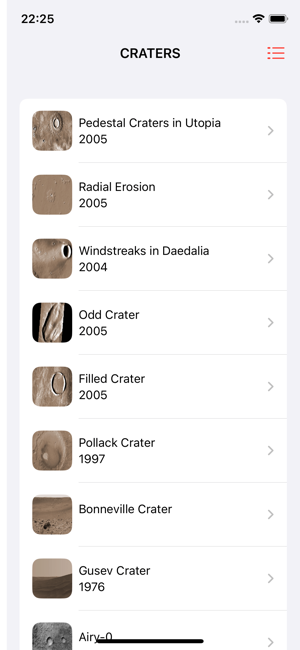 Mars Info Screenshot