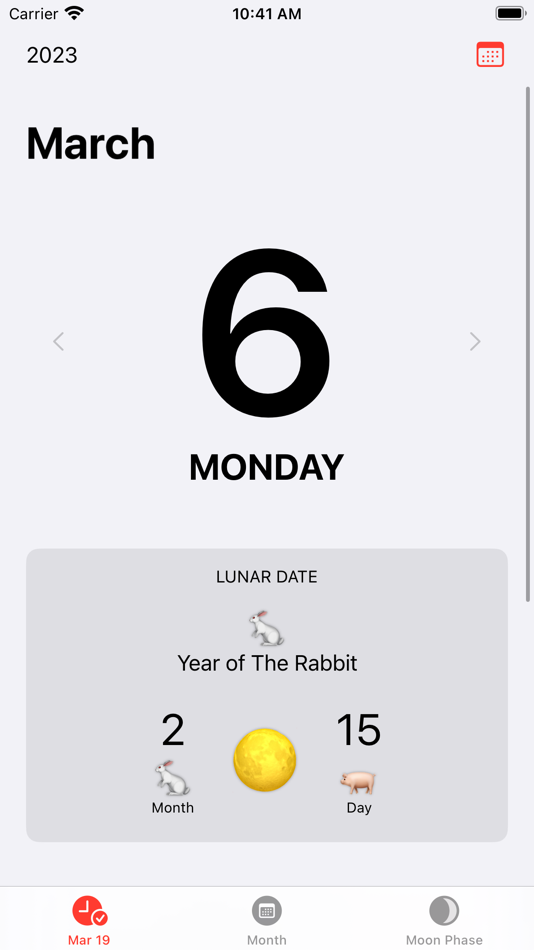 #3. Lunar Calendar And Widget (iOS) โดย: Khang Le