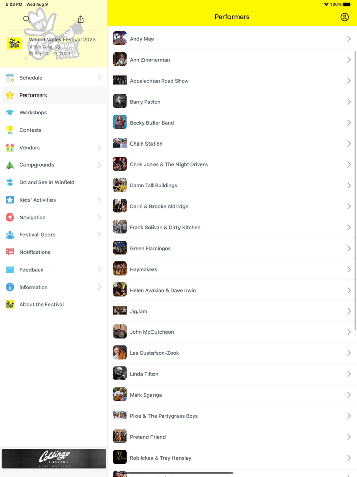 Walnut Valley Festival 2023