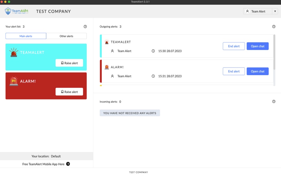 #6. TeamAlertDesktop (macOS) Podle: Community Response Systems, LLC