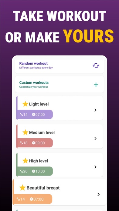 Beautiful breast workout Screenshot