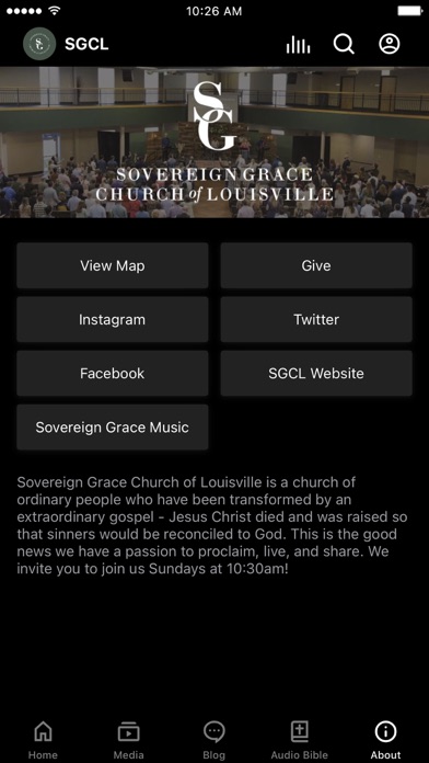 Sovereign Grace Louisville Screenshot