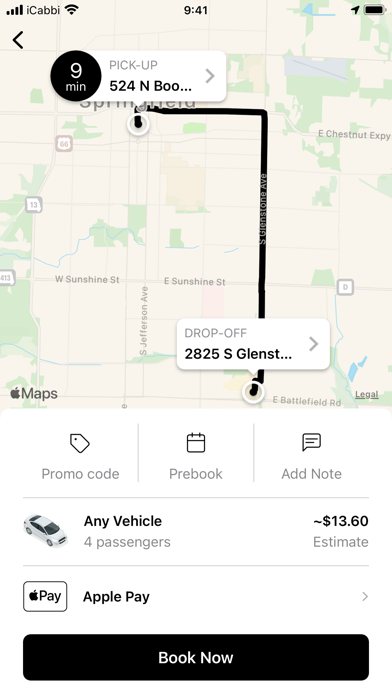 Springfield Yellow Cab Taxi Screenshot