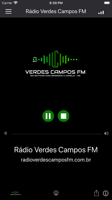 Rádio Verdes Campos FM Screenshot