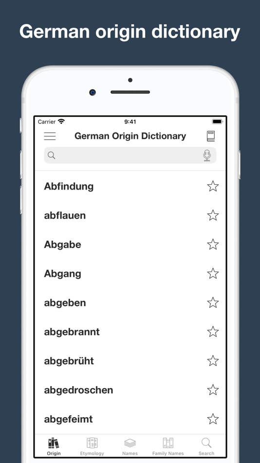 #1. German Word and Name Origins (iOS) 由: Lan Huong