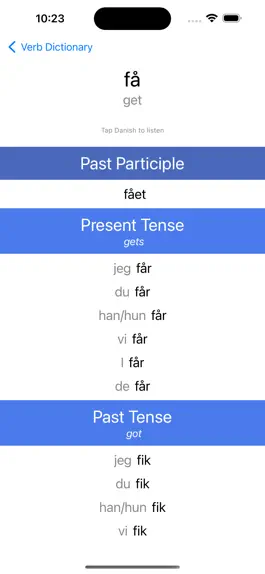 Game screenshot Danish Verb Blitz hack