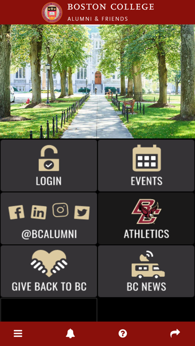 Boston College Alumni App Screenshot