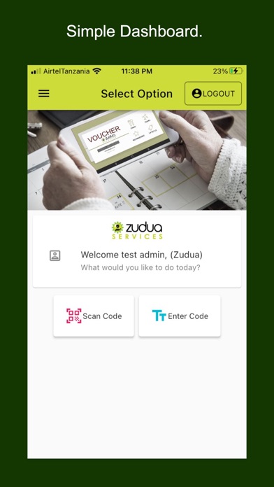 Zudua Service Admin Screenshot