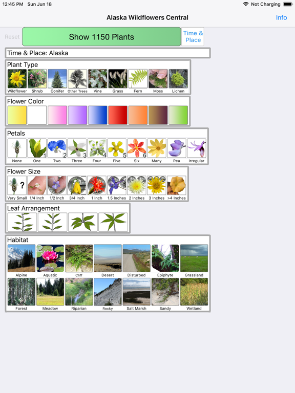 Alaska Wildflowers Interior iPad screenshot