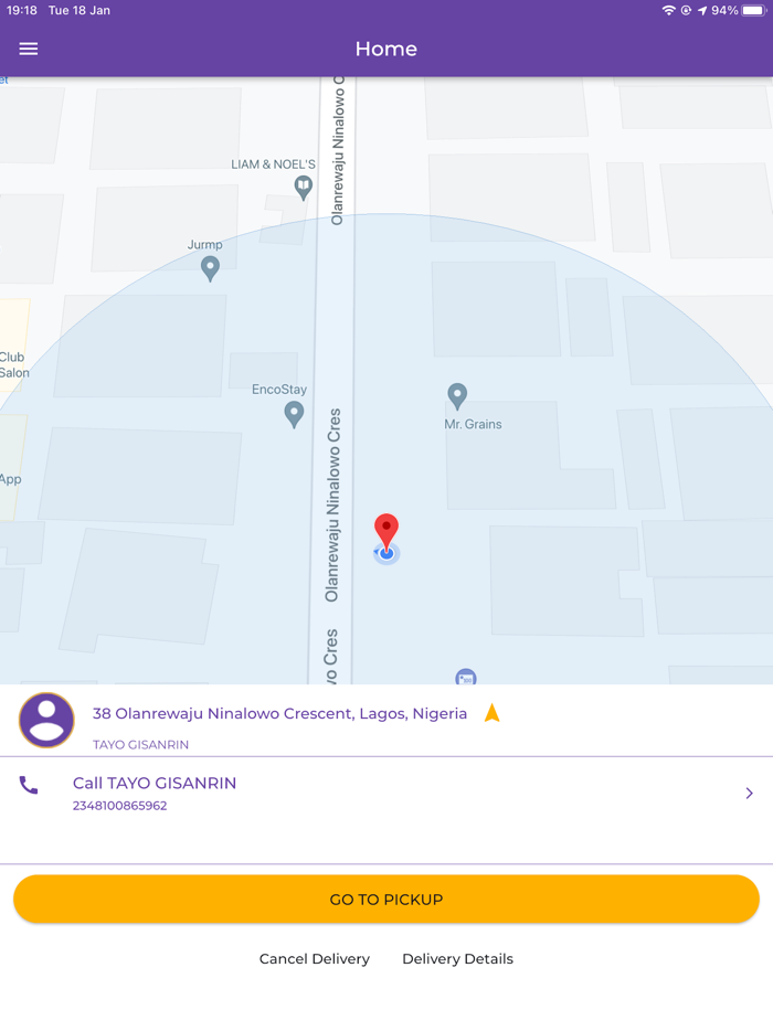 Velocity Dispatch Rider App