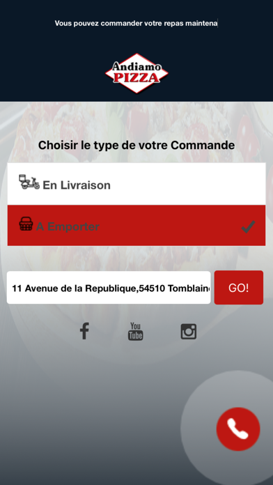 Andiamo Pizza Tomblaine Screenshot