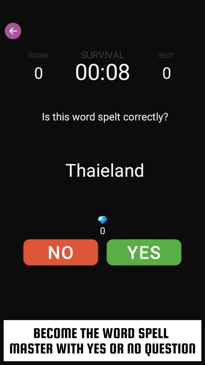 Word Spell Game : Yes or No ?