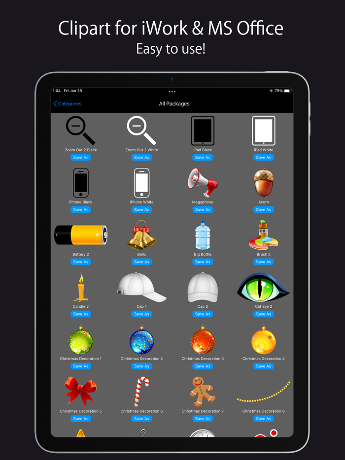 Clipart for iWork and MS Office