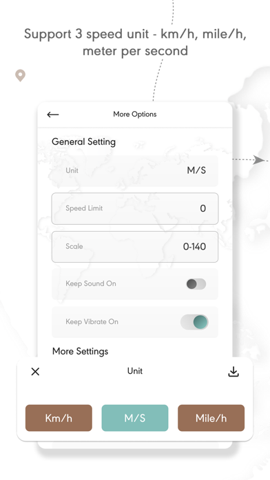 GPS Speedometer Distance Meter Screenshot