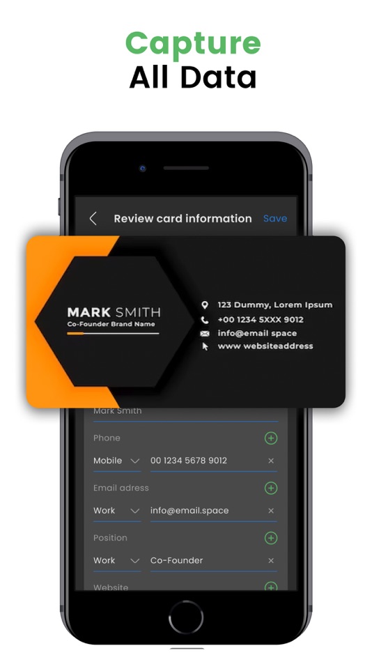 #2. Business Card Reader & Maker (iOS) 由: Olha Pavlenko
