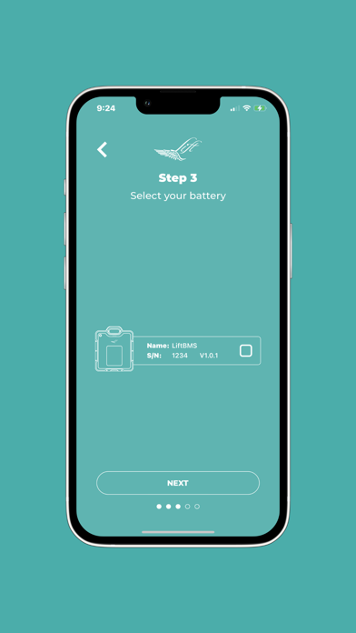 Lift Foils Battery Support Screenshot