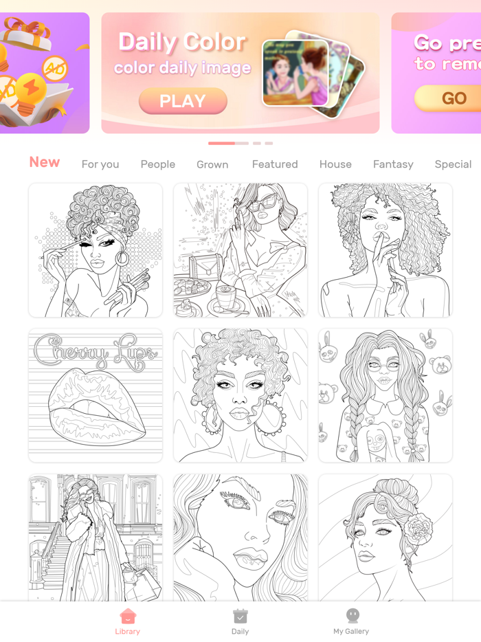 Lady Color - Paint by number