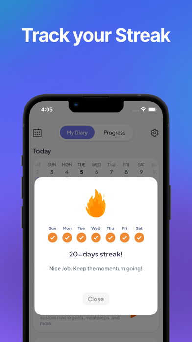 Kalorie: Food Tracker Screenshot