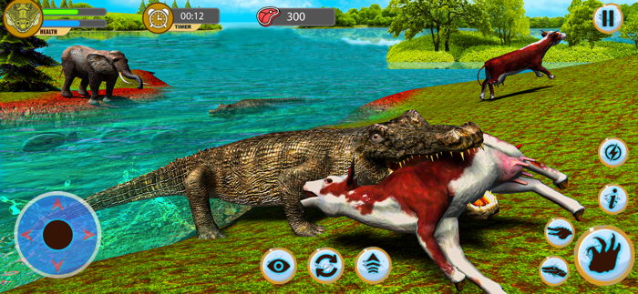 Crocodile Attack Wild Sim Game