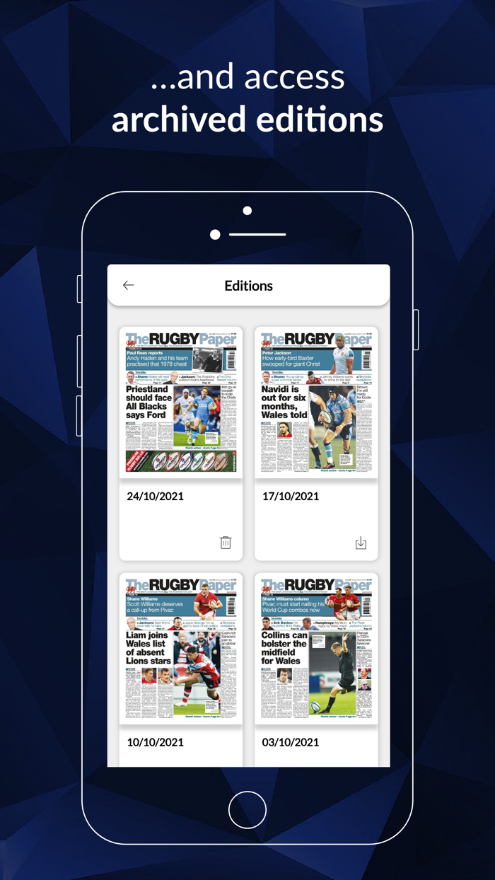 Rugby Paper - Welsh Edition