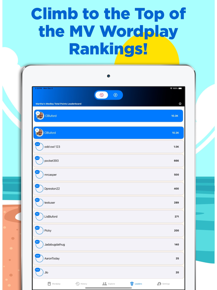 Marthas Vineyard Wordplay