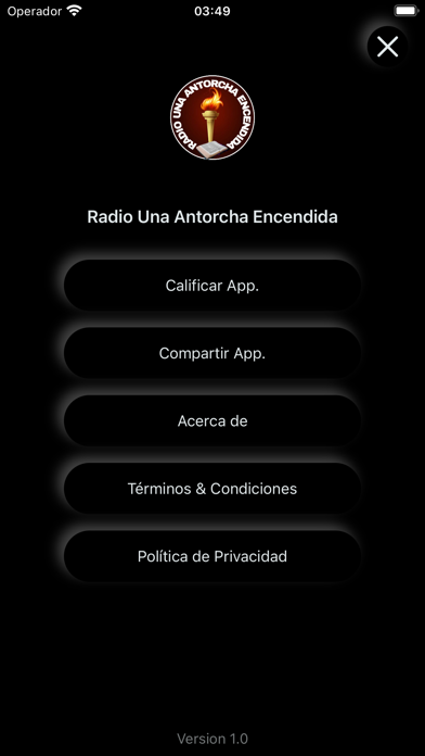 Radio Una Antorcha Encendida iPhone screenshot 3 - Music app