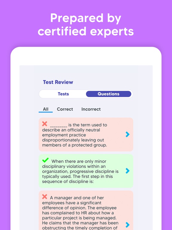 SHRM Exam Prep 2025: HR Tests iPad screenshot 6 - Education app