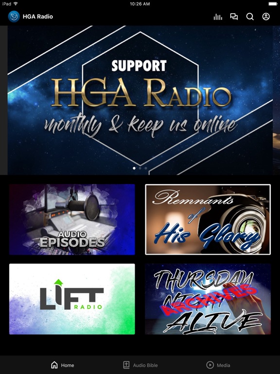 HGA Radio iPad screenshot 1 - Education app