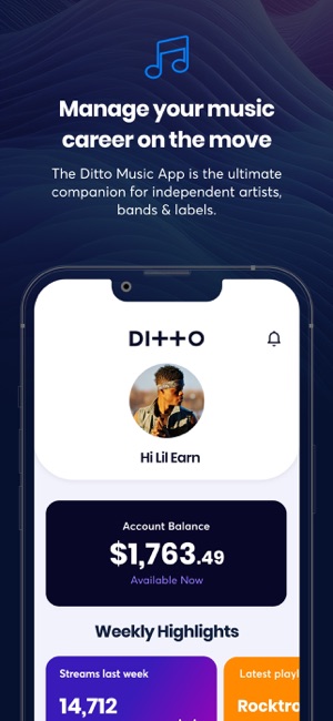 Download the Ditto Music App