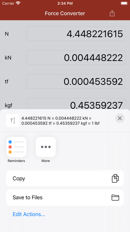 #2. Force Converter (iOS) 由: Anna Filobok