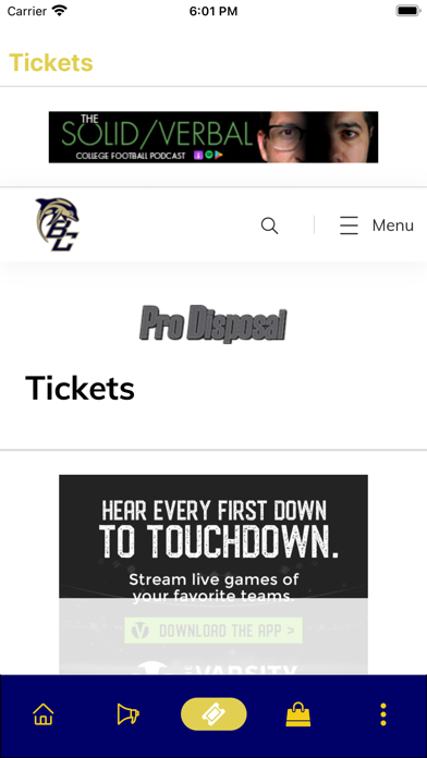 BCHS Athletics Screenshot