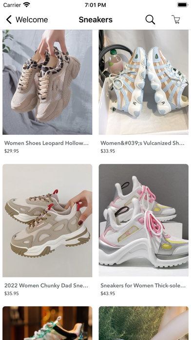 Shopping women shoes shop Screenshot