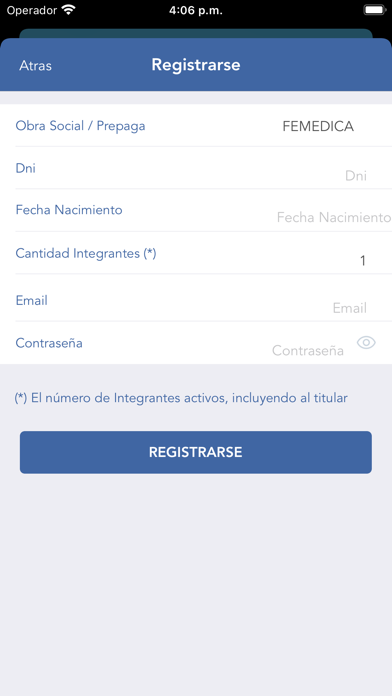 Credencial Digital FEMEDICA Screenshot